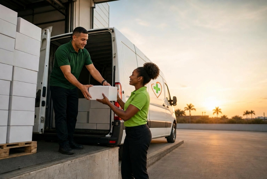 Transporte com controle térmico e rastreabilidade